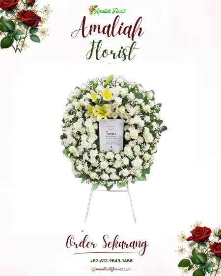 Krans Bunga Duka Kasegeran